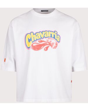 Willy Chavarria Oversized Chavaloo Buffalo T-Shirt - White
