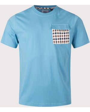Aquascutum Lamina Pocket T-Shirt - Blue