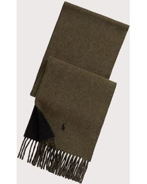 Polo Ralph Lauren Reversible Wool Blend Scarf - Green