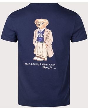 Polo Ralph Lauren Custom Slim Fit Polo Bear Jersey T-Shirt - Blue