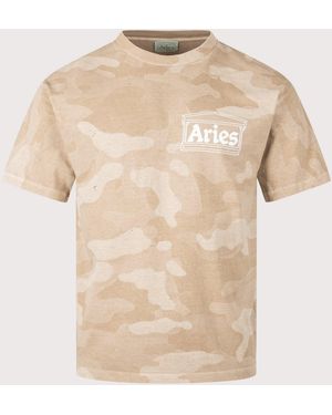 Aries Aged Camo T-Shirt - Natural