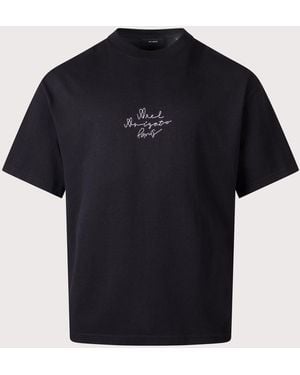 Axel Arigato Oversized Fit Paris City T-Shirt - Black