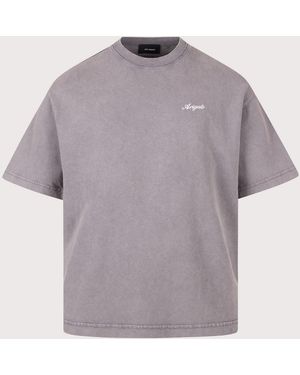 Axel Arigato Oversized Fit Honour Washed T-Shirt - Grey