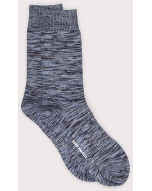 Norse Projects Bjarki Cotton Twist Sock - Blue