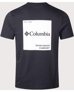 Columbia Regular Fit Csc Logo Back T-Shirt - Blue