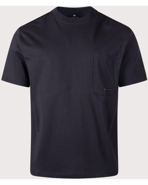 Snow Peak Relaxed Fit Og Mercerized T-Shirt - Blue