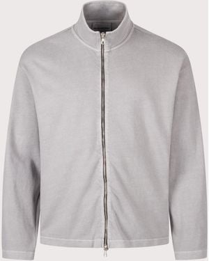 MKI Miyuki-Zoku Relaxed Fit 400 Gsm Pigment Dyed Track Jacket - Grey