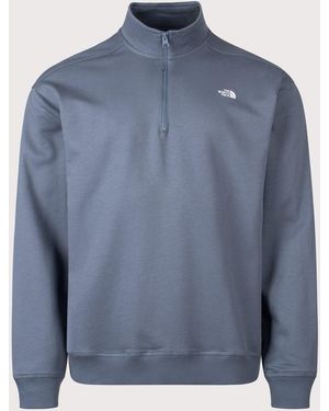 The North Face Relaxed Fit Essential Quarter Zip Sweatshirt - Blue
