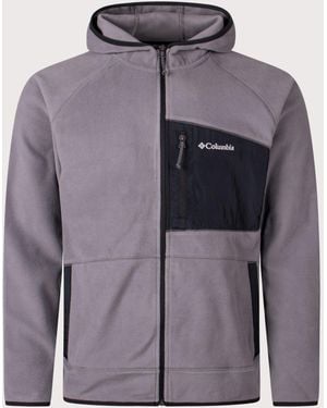 Columbia Fast Trek Overlay Full Zip Hoodie - Grey