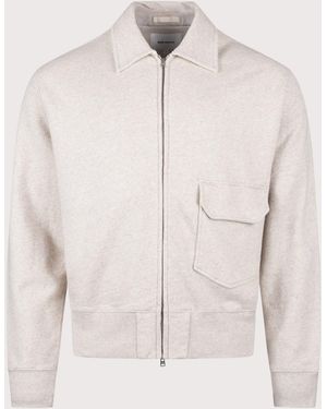 Norse Projects Fynshav Cotton Linen Loopback Overshirt - Natural