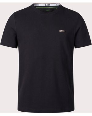 BOSS Piqué Taddy T-shirt - Black