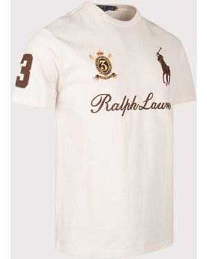 Polo Ralph Lauren Classic Fit Big Pony Jersey T-Shirt - Natural