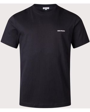 Norse Projects Dyrehaven Organic Logo Print T-Shirt - Black