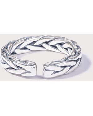 Mysterious Jeweller 925 Sterling Adjustable Ring - White