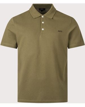 A.P.C. Relaxed Fit Standard Polo Shirt - Green