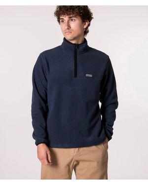 Gramicci Mock Neck Quarter Zip Fleece - Blue