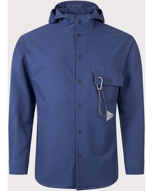 and wander Dry Breathable Hoodie - Blue