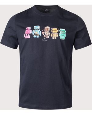 Paul Smith Robots T-Shirt - Blue