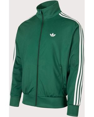 adidas Originals Loose Fit Firebird Track Top (Fits Big To Size) - Green