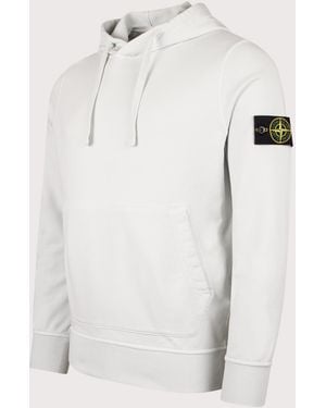 Stone Island Organic Cotton Hoodie - White
