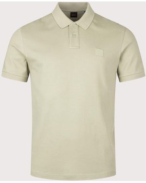 BOSS Slim Fit Passenger Polo Shirt - Natural