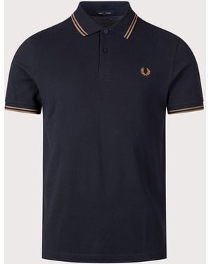 Fred Perry Regular Fit Twin Tipped Shirt - Blue