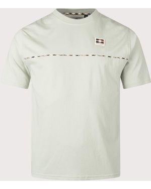 Aquascutum Club Check Piping T-Shirt - White