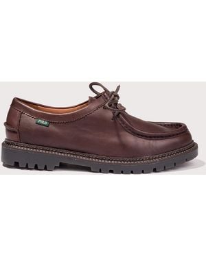 Polo Ralph Lauren Jett Lug-Sole Leather Moc-Toe Shoes - Brown