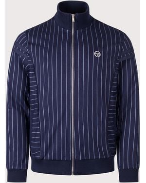 Sergio Tacchini Regular Fit Fjord Pinstripe Track Top - Blue