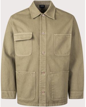 A.P.C. Relaxed Fit Overshirt - Green
