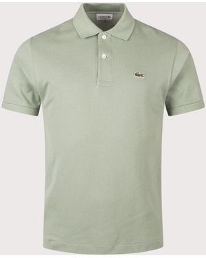 Lacoste Classic Fit L1212 Croc Logo Polo Shirt - Green