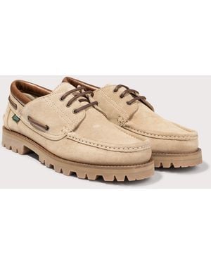 Paraboot Briac Suede Leather Shoes - Natural