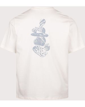 The North Face Relaxed Fit Stones Graphic T-Shirt - White