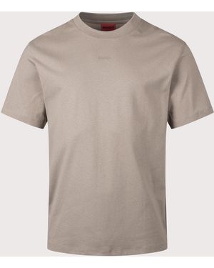 HUGO Relxed Fit Dapolino T-Shirt - Grey