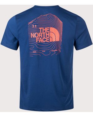 The North Face Regular Fit Bitmap Logo T-Shirt - Blue