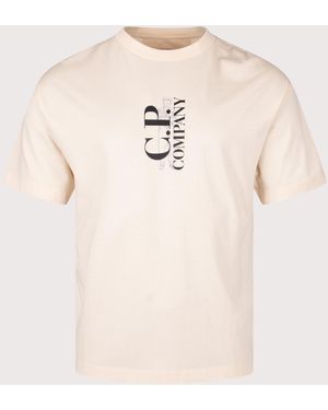 C.P. Company Chest Logo T-Shirt - Natural