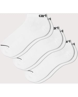 Carhartt Script Trainer Socks - White