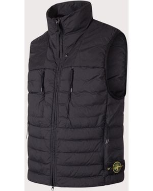 Stone Island Seamless Tunnel Nylon Down-Tc Vest - Blue