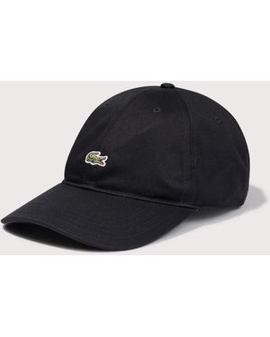 Lacoste Cotton Twill Cap - Black
