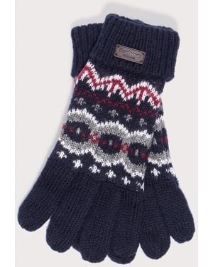 Barbour Case Fair Isle Gloves - Blue