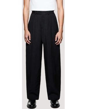 MKI Miyuki-Zoku Pleated Suit Trousers - Black
