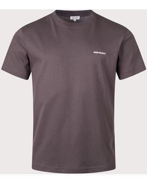 Norse Projects Dyrehaven Organic Logo Print T-Shirt - Purple
