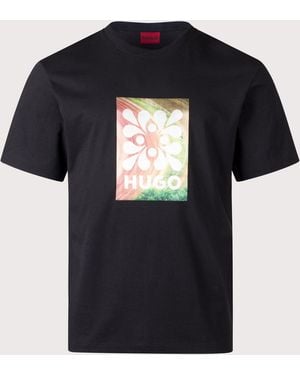 HUGO Relaxed Fit Damoru T-Shirt - Black