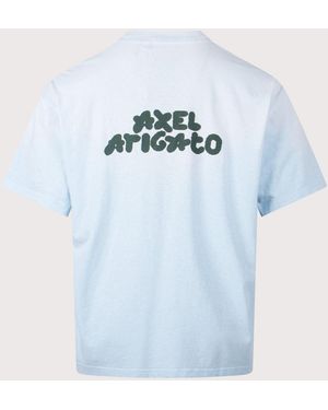 Axel Arigato Oversized Fit Bubble Reverse T-Shirt - Blue