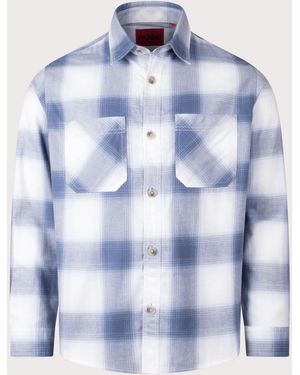 HUGO Oversized Erato Shirt - Blue