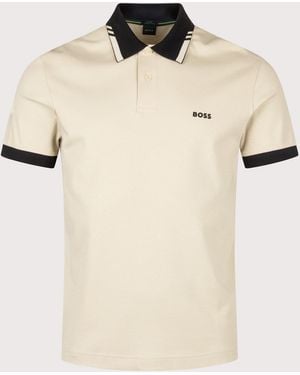 BOSS Slim Fit Pl Network Paule Polo Shirt - Natural