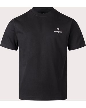 Snow Peak New Standard Logo T-Shirt - Black