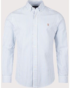 Polo Ralph Lauren Custom Fit Seersucker Oxford Shirt - Blue