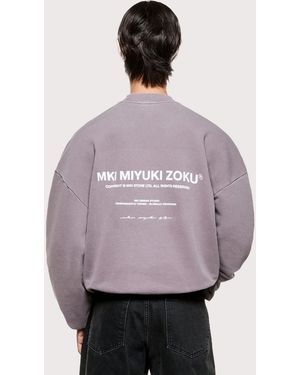 MKI Miyuki-Zoku Oversized Design Studio Crewneck Sweatshirt - Purple