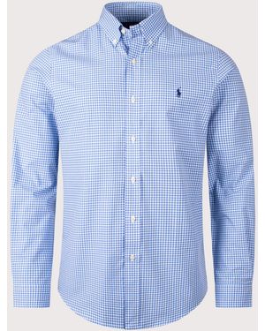 Polo Ralph Lauren Custom Fit Stretch Poplin Shirt - Blue